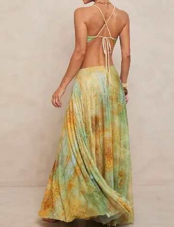 Rochie lunga SHEIN, verde