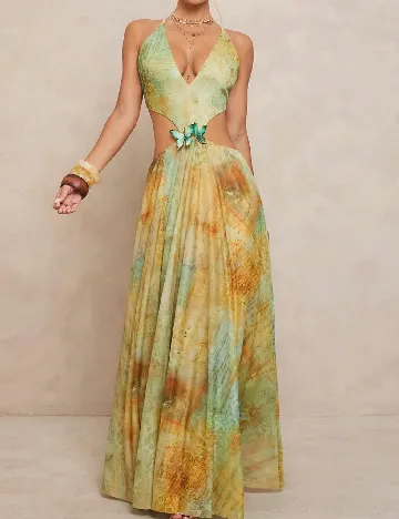 Rochie lunga SHEIN, verde