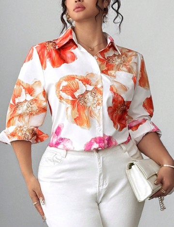 Camasa SHEIN CURVE, mix culori
