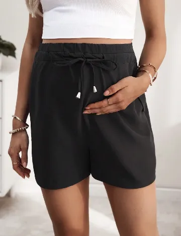 Pantaloni scurti SHEIN Maternity, negru