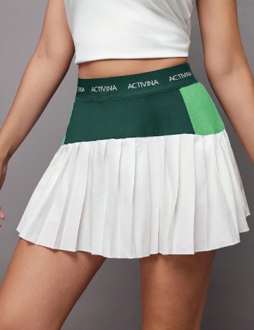 Fusta pantalon SHEIN, alb