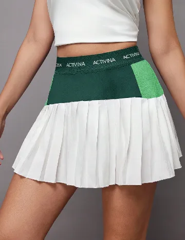 Fusta pantalon SHEIN, alb