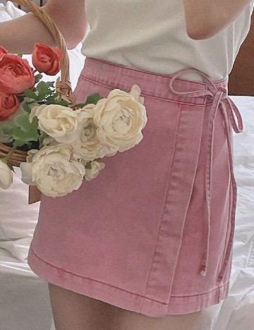 Fusta pantalon Dazy, roz