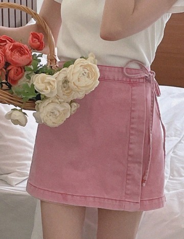 Fusta pantalon Dazy, roz