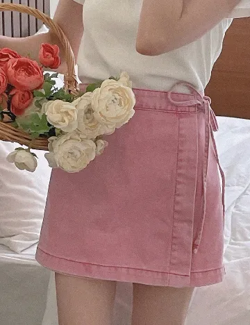 Fusta pantalon Dazy, roz
