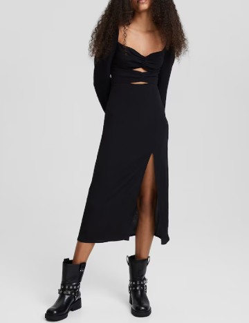 Rochie medie Bershka, negru