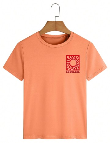 Tricou SHEIN, portocaliu