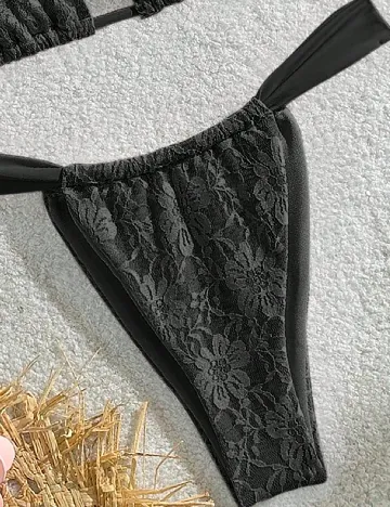 Costum de baie SHEIN, negru