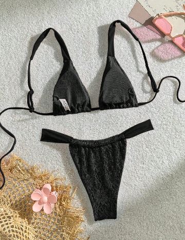 Costum de baie SHEIN, negru