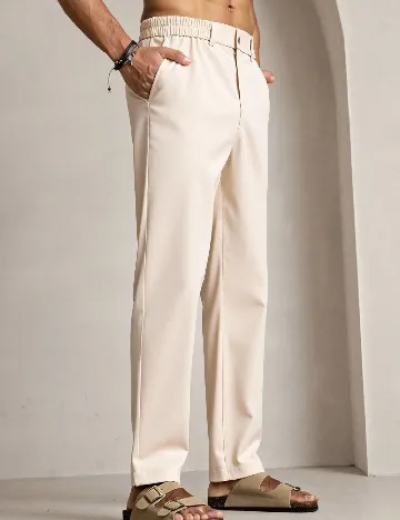 Pantaloni SHEIN, crem