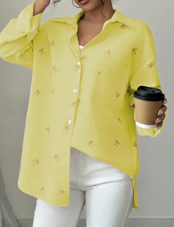 Camasa Oversize SHEIN, galben