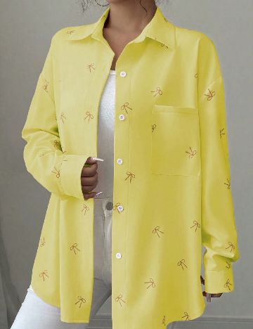 Camasa Oversize SHEIN, galben