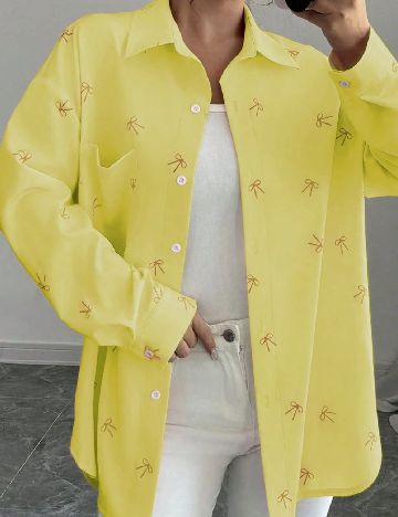 Camasa Oversize SHEIN, galben