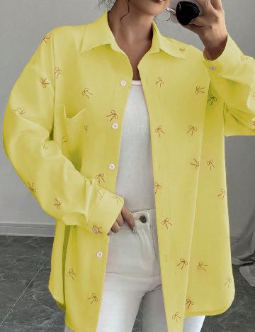 Camasa Oversize SHEIN, galben