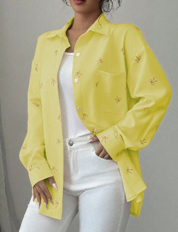 Camasa Oversize SHEIN, galben