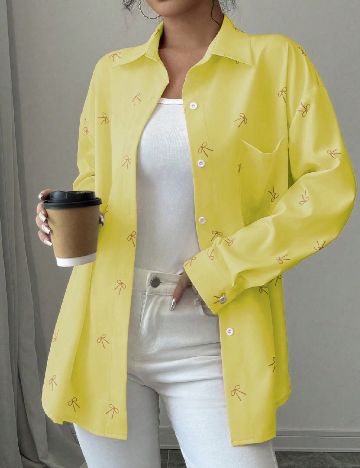 Camasa Oversize SHEIN, galben