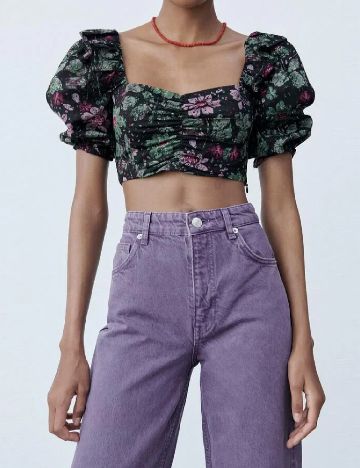 Top Zara, negru