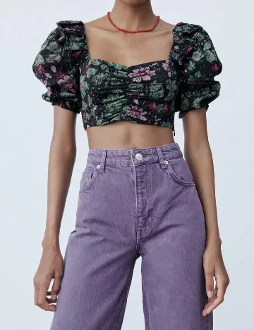 Top Zara, negru