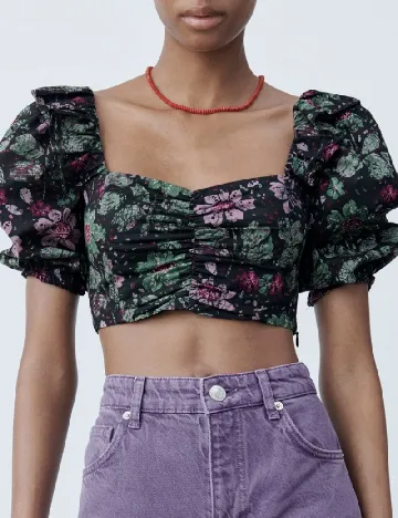 Top Zara, negru