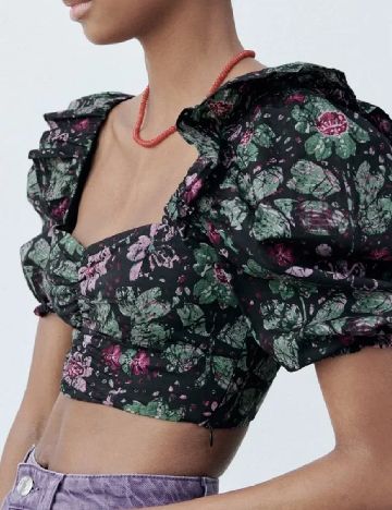 Top Zara, negru