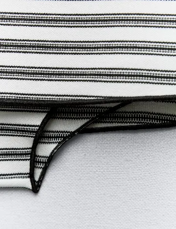 Pantaloni scurti Zara, alb/negru