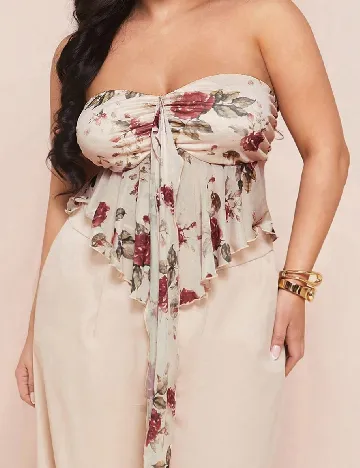 Top SHEIN CURVE, crem