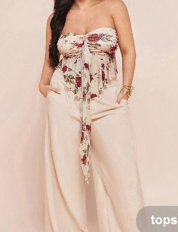 Top SHEIN CURVE, crem