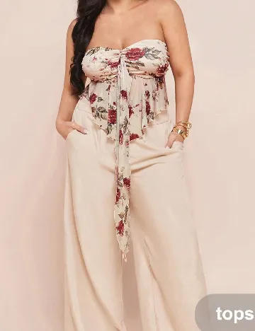 Top SHEIN CURVE, crem