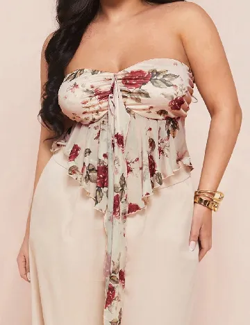 Top SHEIN CURVE, crem