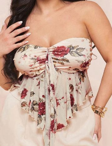 Top SHEIN CURVE, crem