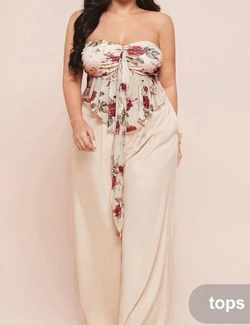 Top SHEIN CURVE, crem