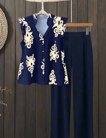 Compleu SHEIN CURVE, bleumarin
