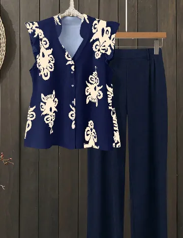 Compleu SHEIN CURVE, bleumarin