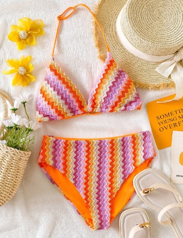 Costum de baie Shein Kids, mix culori