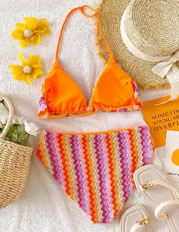 Costum de baie Shein Kids, mix culori