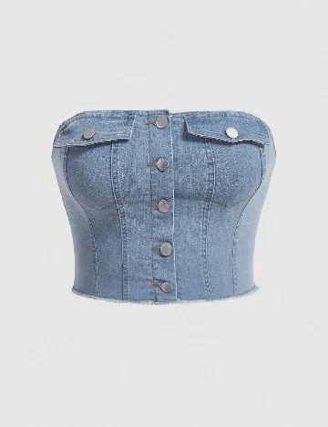 Top SHEIN CURVE, albastru