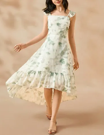 Rochie Shein Kids, verde/alb