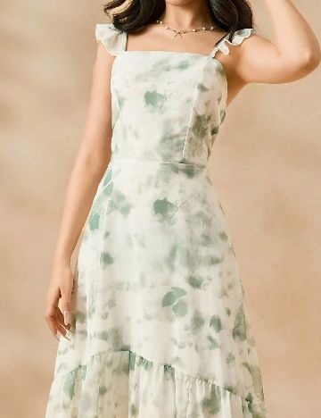 Rochie Shein Kids, verde/alb