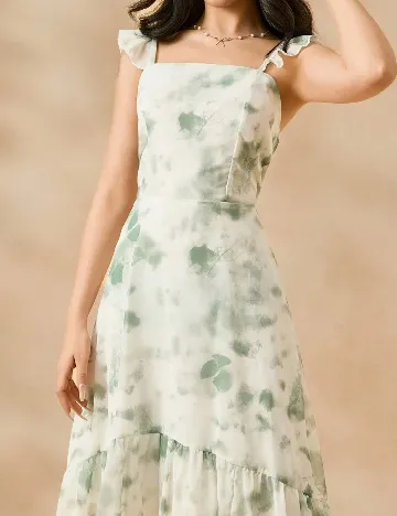 Rochie Shein Kids, verde/alb