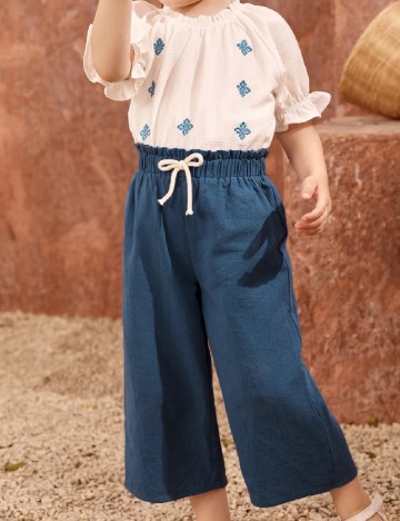 Pantaloni Shein Kids, albastru