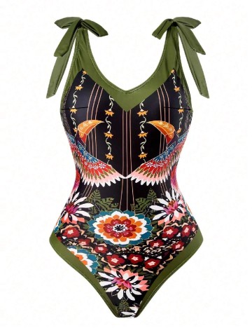 Costum de baie SHEIN CURVE, mix culori