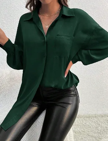 Camasa SHEIN CURVE, verde