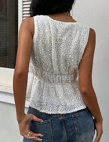 Top SHEIN, alb