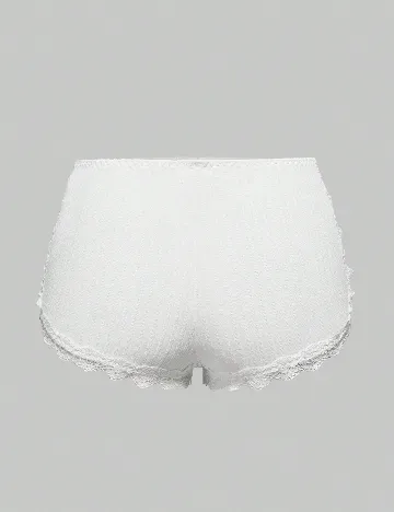 Pantaloni de pijama Romwe, alb