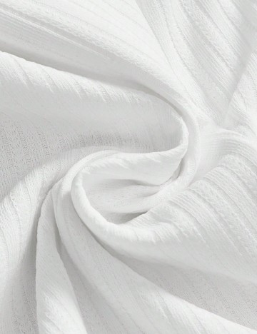 Pantaloni de pijama Romwe, alb