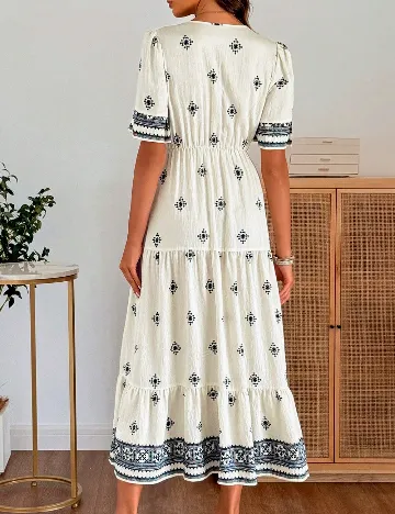 Rochie lunga Emery Rose, ecru