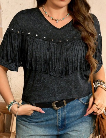 Tricou SHEIN CURVE, negru