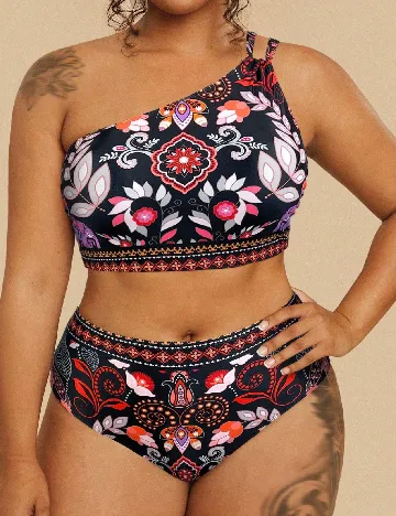 Costum de baie SHEIN CURVE, mix culori