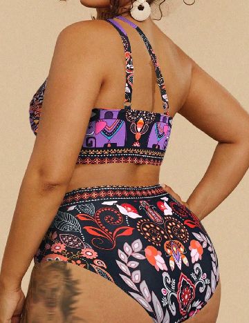 Costum de baie SHEIN CURVE, mix culori
