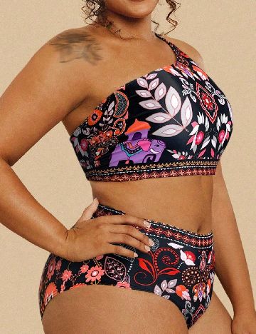 Costum de baie SHEIN CURVE, mix culori